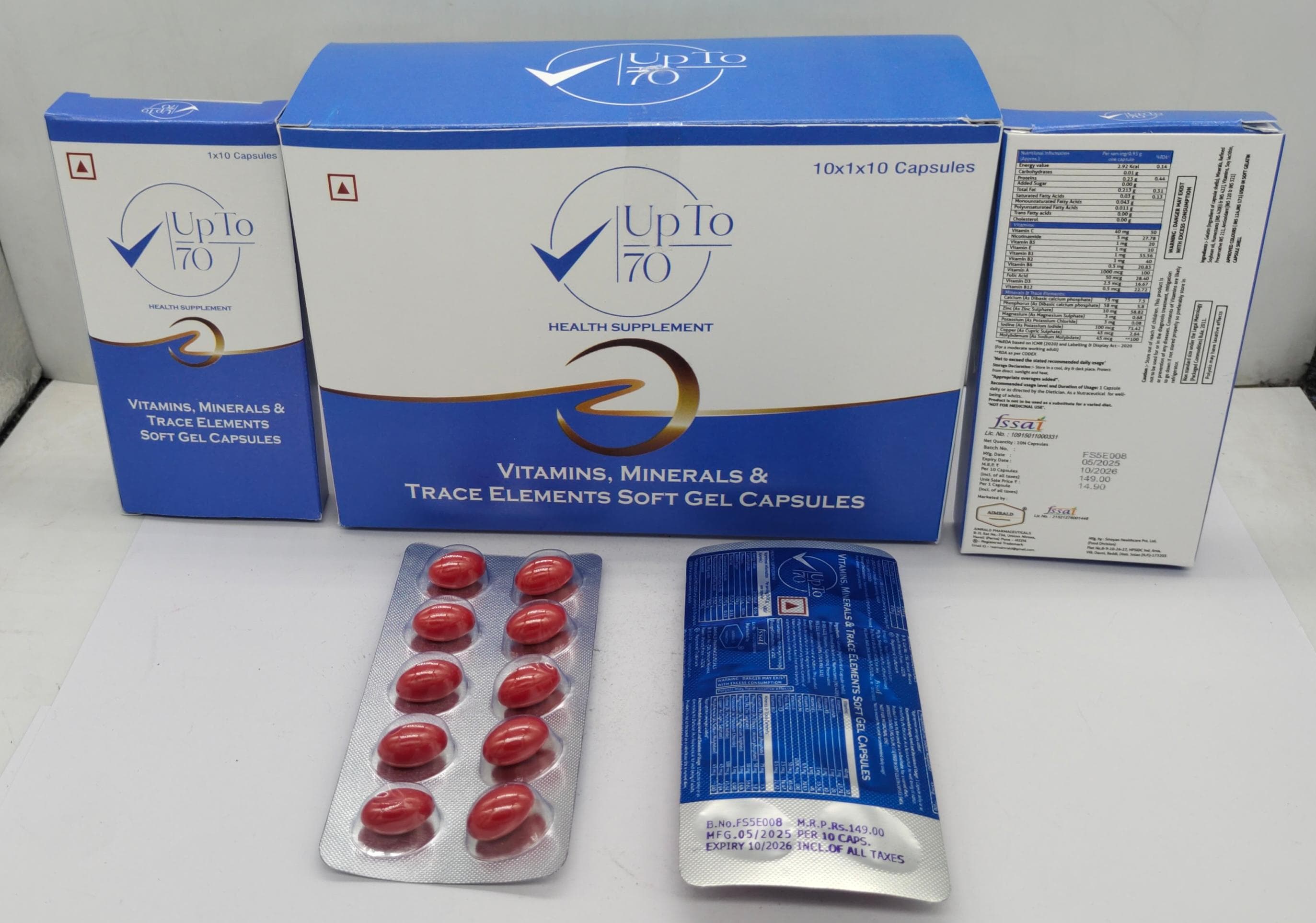 UPTO 70 CAPSULES